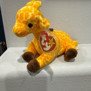 Yellow Giraffe Beanie Baby - Twigs